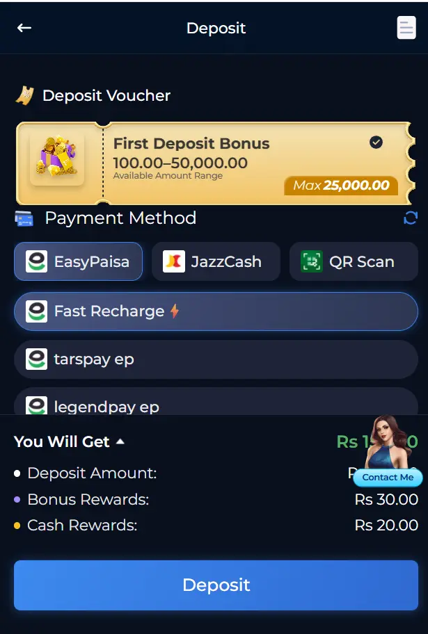 56jeet game deposite image