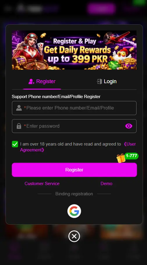 786ace game registers image