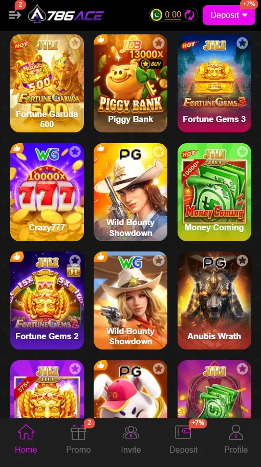 786ace game features image