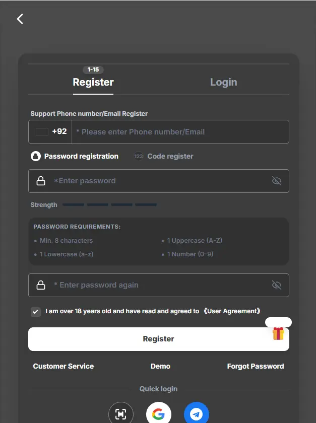 ik786 game registers