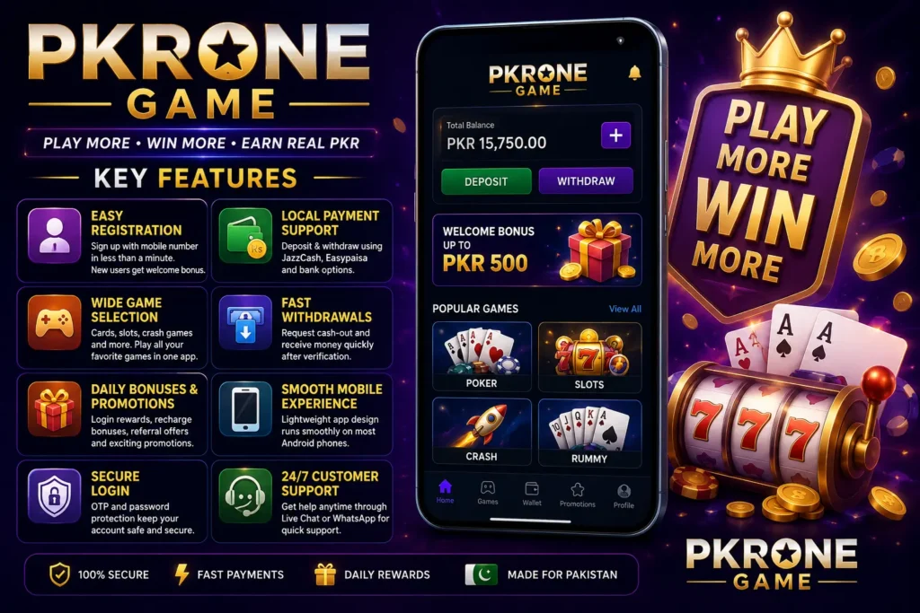 pkrone game features image