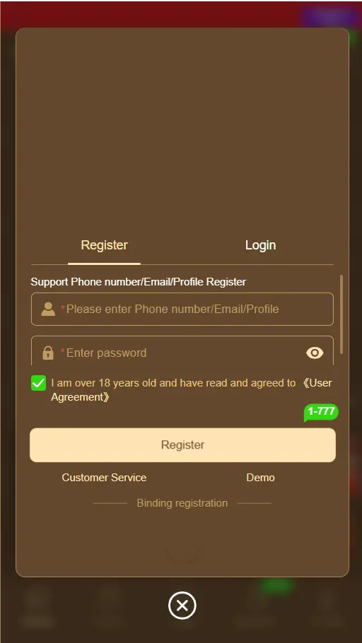 win1313 game registers